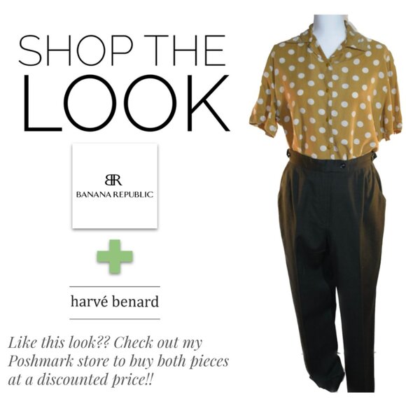 Women's Vintage Polka Dot Button Up Blouse Size XS - Picture 4 of 6